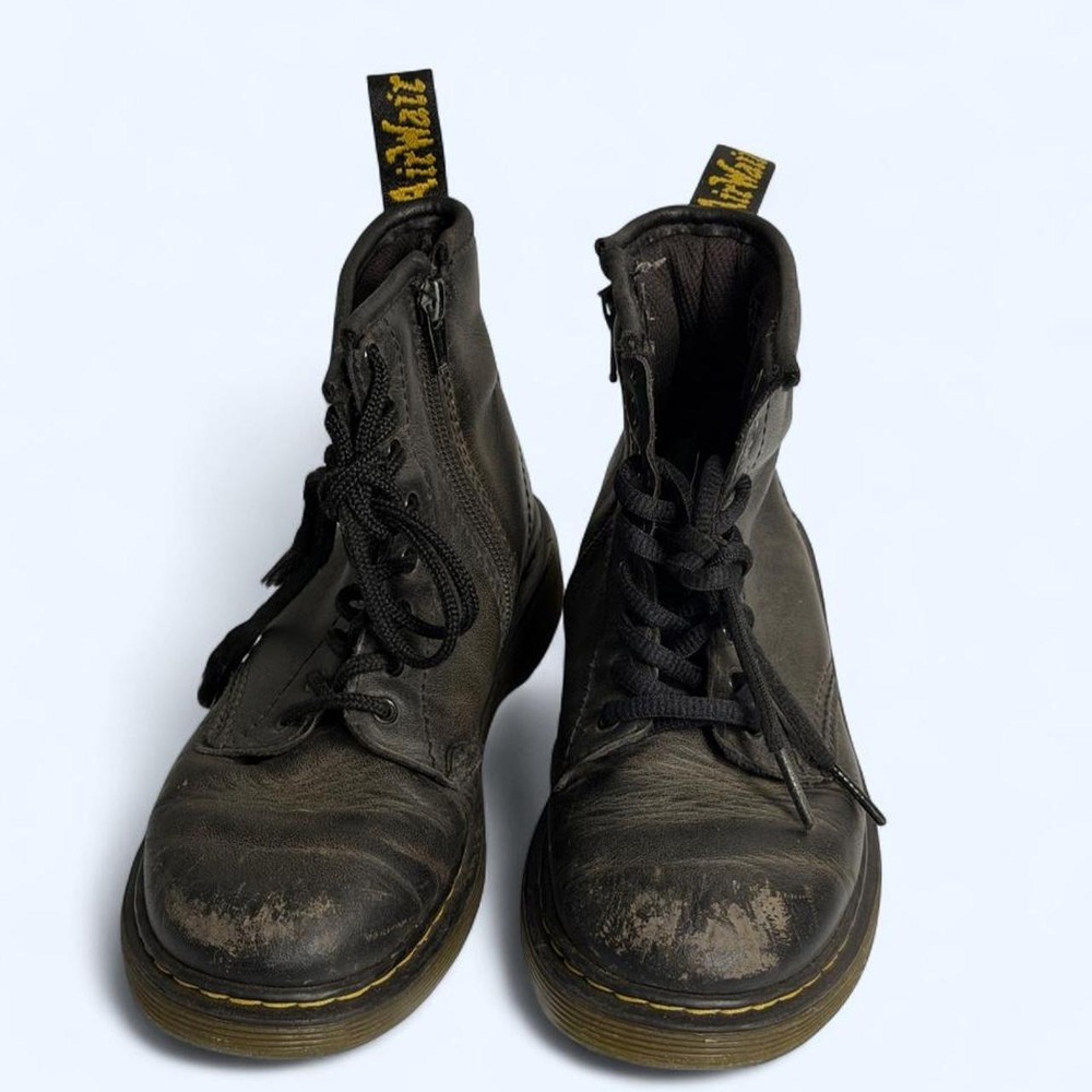 Dr. Martens 1460 Juniors/ Kids Size 2 Black Leather Boots Grunge Alternative